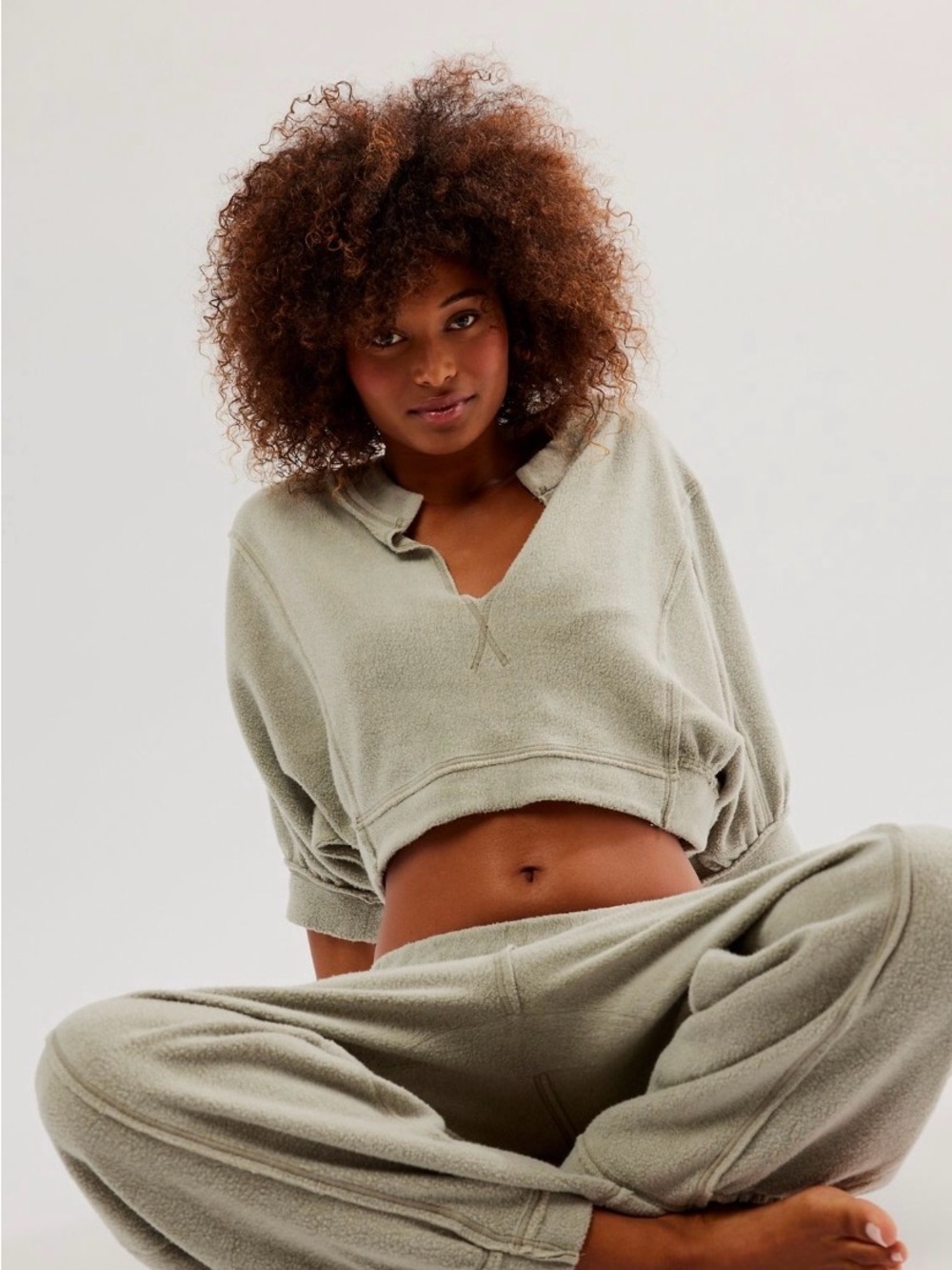 Free People Day Off Fleece Lounge Set